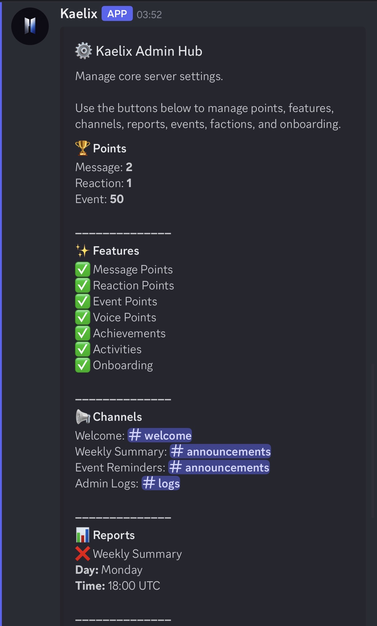 Kaelix Admin Hub