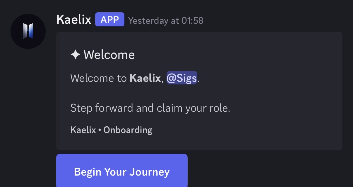 Kaelix Onboarding